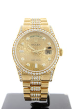 Load image into Gallery viewer, Rolex President Day Date Solid 18K Yellow Gold 118348 Jubilee Diamond Dial, Bezel & Lugs - Arnik Jewellers