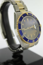 Load image into Gallery viewer, Rolex Submariner Date 16803 Two Tone 18K Yellow Gold & Steel Tropical Dial 40mm - Arnik Jewellers