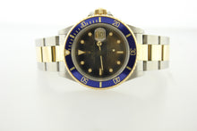 Load image into Gallery viewer, Rolex Submariner Date 16803 Two Tone 18K Yellow Gold & Steel Tropical Dial 40mm - Arnik Jewellers