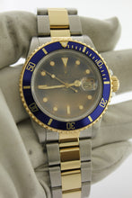 Load image into Gallery viewer, Rolex Submariner Date 16803 Two Tone 18K Yellow Gold & Steel Tropical Dial 40mm - Arnik Jewellers