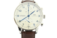 Load image into Gallery viewer, IWC Portuguese Automatic Chronograph Stainless Steel 41mm Silver Dial IW3714 - Arnik Jewellers