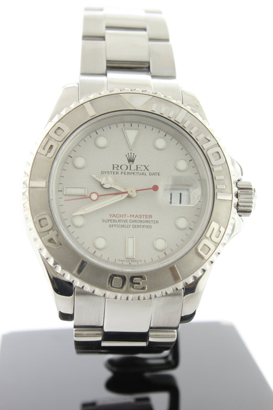 Rolex Yachtmaster Platinum Bezel 16622 Stainless Steel 40mm Oyster - Arnik Jewellers