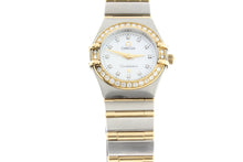 Load image into Gallery viewer, Omega Constellation Ladies 18K Yellow Gold & Stainless Steel Diamond Bezel Mother of Pearl Diamond Dial 895.1203 - Arnik Jewellers