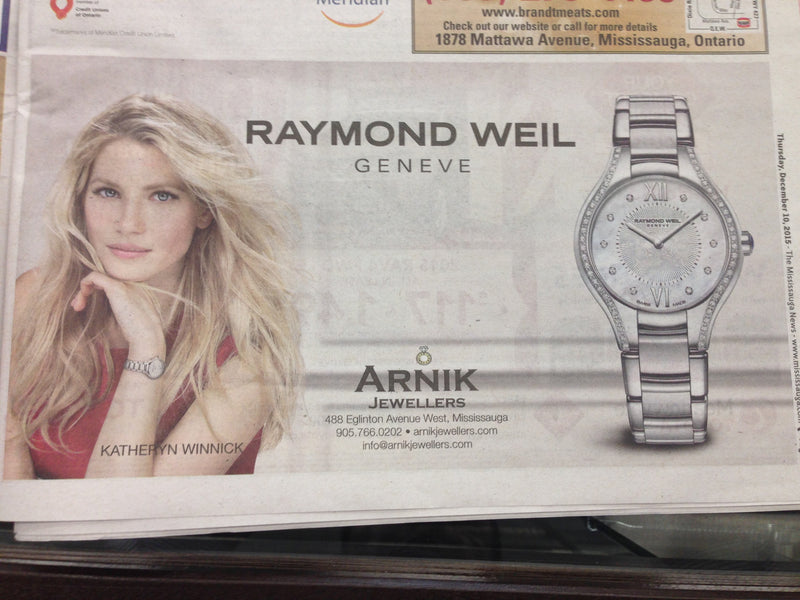 Raymond Weil New Brand Ambassador Katheryn Winnick - Arnik Jewellers