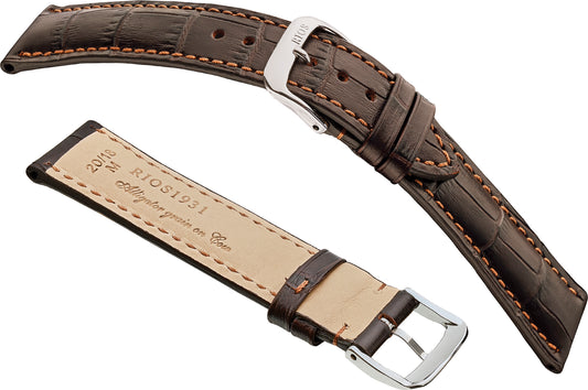 RIOS 1931 Louisiana Embossed Alligator Grain On Genuine Cow Leather, Matt Finish R50
