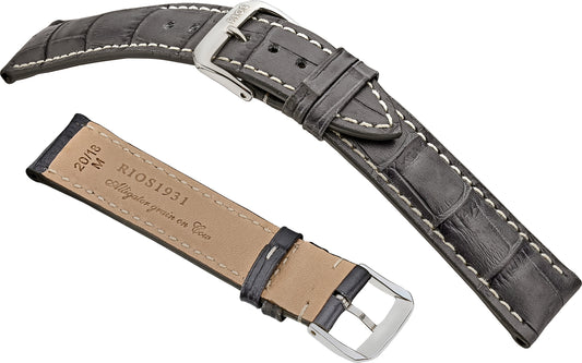RIOS1931 New Orleans Embossed Alligator Grain On Genuine Cow Leather R51