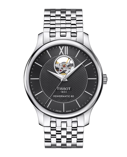 Tissot Tradition Powermatic 80 Open Heart T063.907.11.058.00 - Arnik Jewellers
