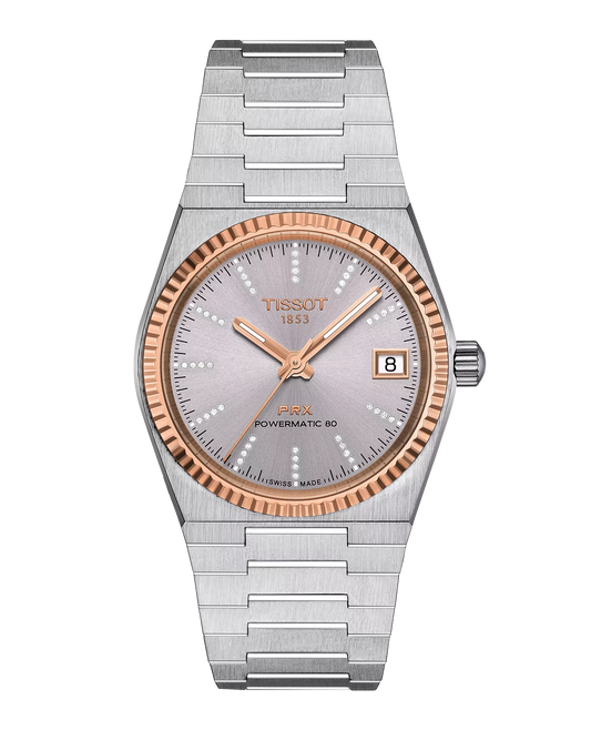 Tissot PRX POWERMATIC 80 STEEL & 18K GOLD BEZEL 35mm T931.207.41.336.00 - Arnik Jewellers