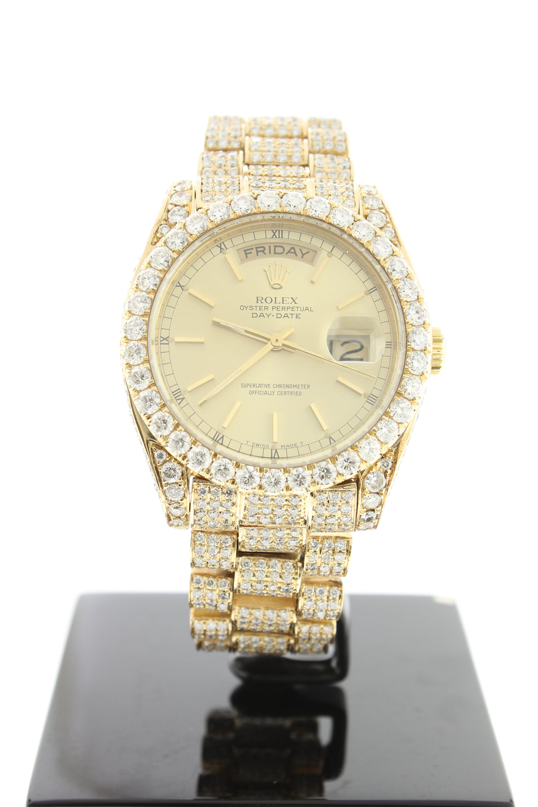 Rolex Day Date President Solid 18K Yellow Gold Diamond 18038 - Arnik Jewellers