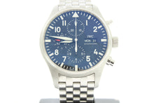 Load image into Gallery viewer, IWC Pilot Automatic Chronograph 43mm IW377710 Stainless Steel Black Dial - Arnik Jewellers
