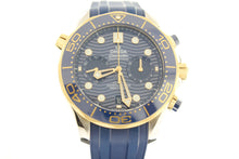 Load image into Gallery viewer, Omega Seamaster 18K Yellow Gold &amp; Steel Diver 300M Co-Axial Master Chronograph Chronometer 44mm Blue Wave 210.22.44.51.03.001 - Arnik Jewellers
