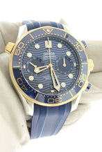 Load image into Gallery viewer, Omega Seamaster 18K Yellow Gold &amp; Steel Diver 300M Co-Axial Master Chronograph Chronometer 44mm Blue Wave 210.22.44.51.03.001 - Arnik Jewellers
