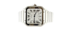 Load image into Gallery viewer, Carter Santos Large Automatic Swiss Silver Dial 39.8 x 47.5mm 4072 Stainless Steel - Arnik Jewellers
