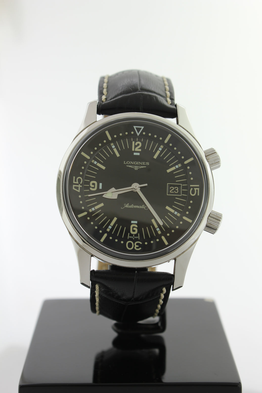 Longines Legend Diver Automatic Black Dial Stainless Steel 42mm L3.674.4 - Arnik Jewellers