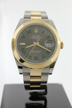 Load image into Gallery viewer, Rolex Datejust 41mm Wimbledon Dial Oyster 18K Yellow Gold &amp; Stainless Steel 126303 - Arnik Jewellers
