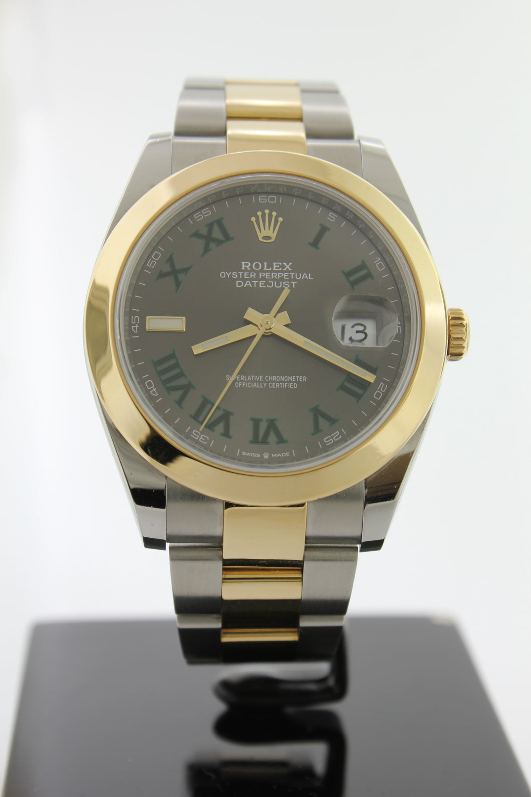 Rolex Datejust 41mm Wimbledon Dial Oyster 18K Yellow Gold & Stainless Steel 126303 - Arnik Jewellers