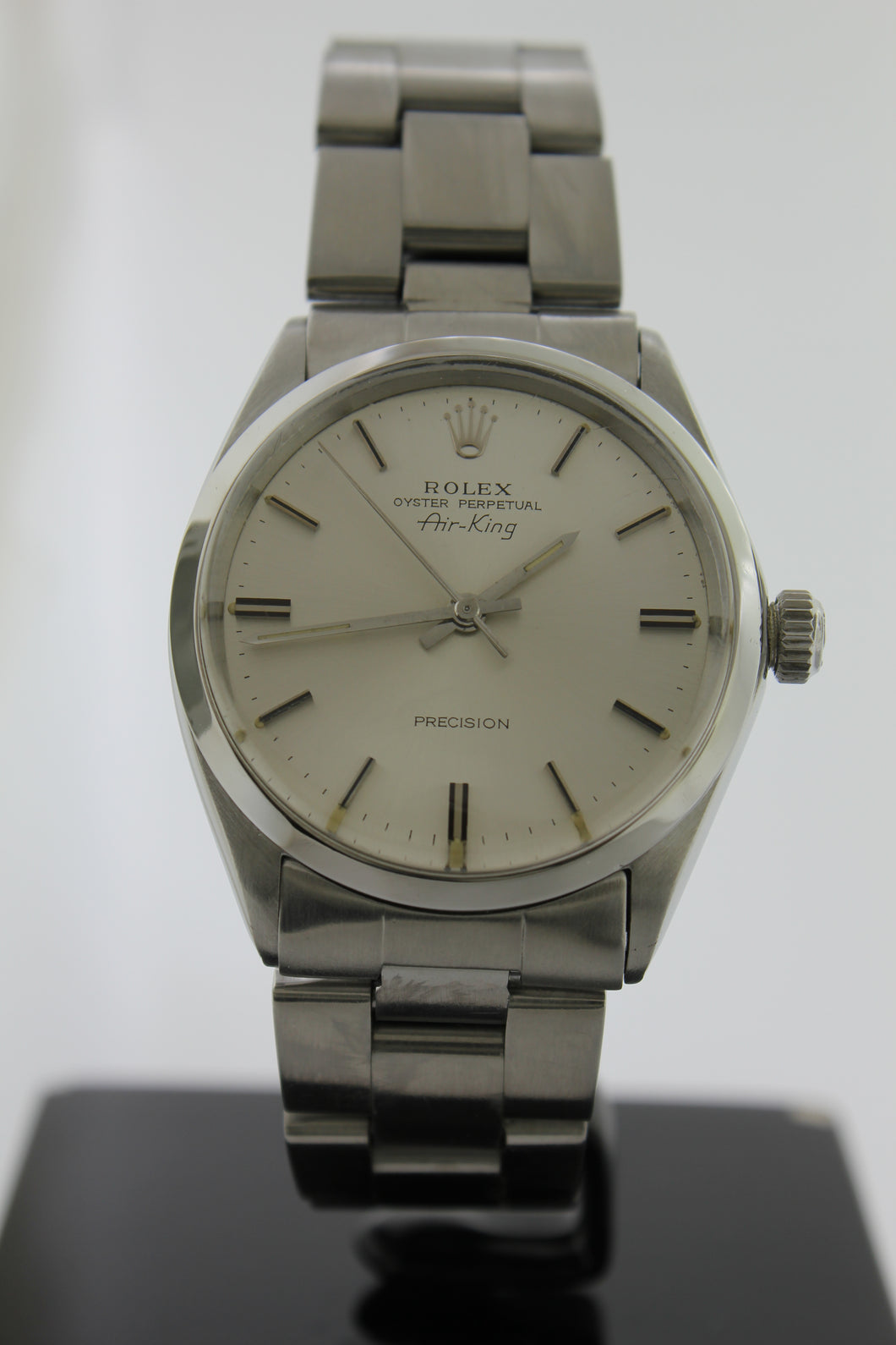 Rolex Air King Precision Oyster Perpetual Stainless Steel Silver Dial 34mm 5500 - Arnik Jewellers
