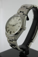 Load image into Gallery viewer, Rolex Air King Precision Oyster Perpetual Stainless Steel Silver Dial 34mm 5500 - Arnik Jewellers
