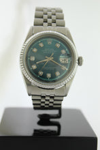 Load image into Gallery viewer, Rolex Datejust 36mm Stainless Steel Jubilee Green Diamond Dial 1603 - Arnik Jewellers
