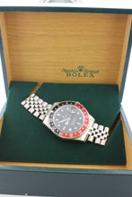 Load image into Gallery viewer, Rolex GMT Master II Coke Fat Lady Black Stainless Steel Jubilee 16760 - Arnik Jewellers
