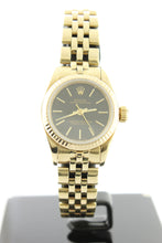 Load image into Gallery viewer, Rolex Ladies Oyster Perpetual Solid 14K Yellow Gold 67197 24mm - Arnik Jewellers
