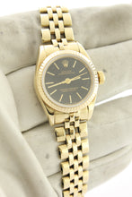 Load image into Gallery viewer, Rolex Ladies Oyster Perpetual Solid 14K Yellow Gold 67197 24mm - Arnik Jewellers
