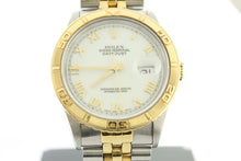 Load image into Gallery viewer, Rolex Datejust Thunderbird Turn-o-Graph 18K Yellow Gold &amp; Steel 36mm White Roman Dial 16263 - Arnik Jewellers
