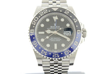 Load image into Gallery viewer, Rolex GMT Master II Black &amp; Blue Batgirl Ceramic Bezel Stainless Steel Jubilee 126710BLNR - Arnik Jewellers
