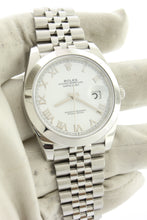 Load image into Gallery viewer, Rolex Datejust 41 Stainless Steel Jubilee White Roman Dial 126300 - Arnik Jewellers
