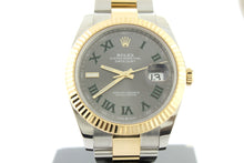 Load image into Gallery viewer, Rolex Datejust 41mm Wimbledon Dial Oyster 18K Yellow Gold &amp; Stainless Steel 126333 - Arnik Jewellers

