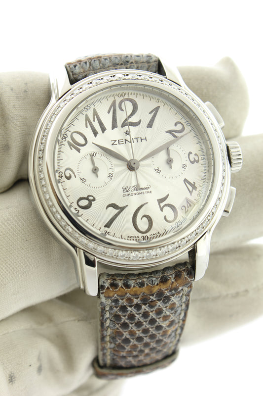 Zenith El Primero Chronomaster Star Diamond Automatic Chronograph Stainless Steel 37.5mm 16.1230.4002 - Arnik Jewellers