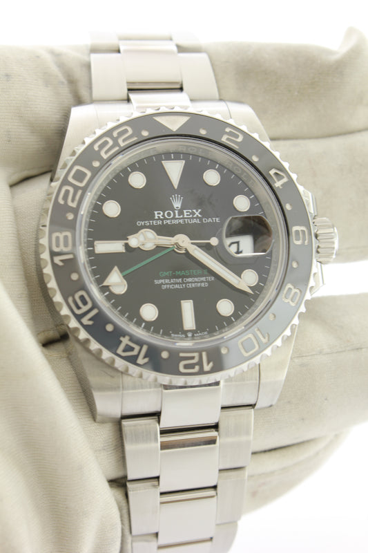 Rolex GMT Master II Bruce Wayne Ceramic Bezel Stainless Steel Oyster 126710GRNR - Arnik Jewellers