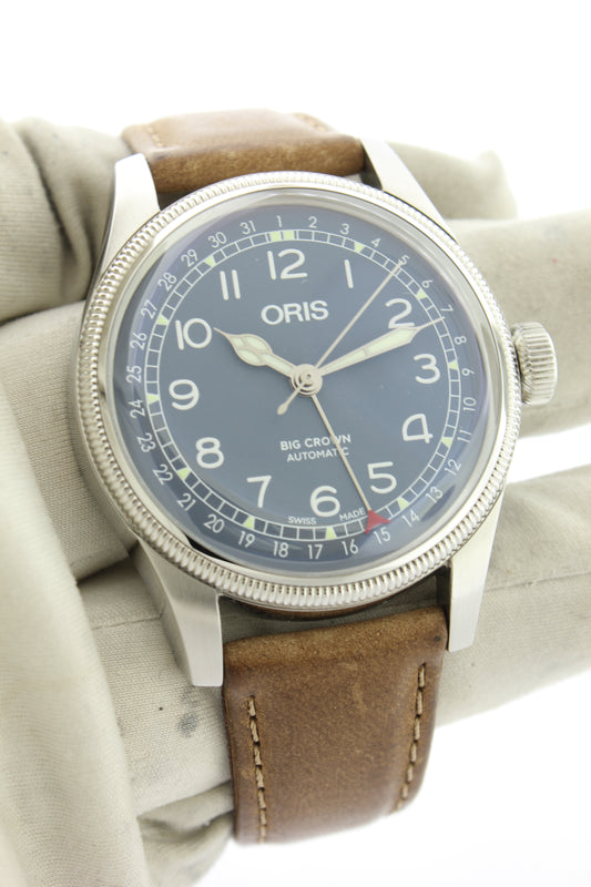 Oris Big Crown Pointer Date Automatic 40mm 7741 Ink Blue Dial - Arnik Jewellers