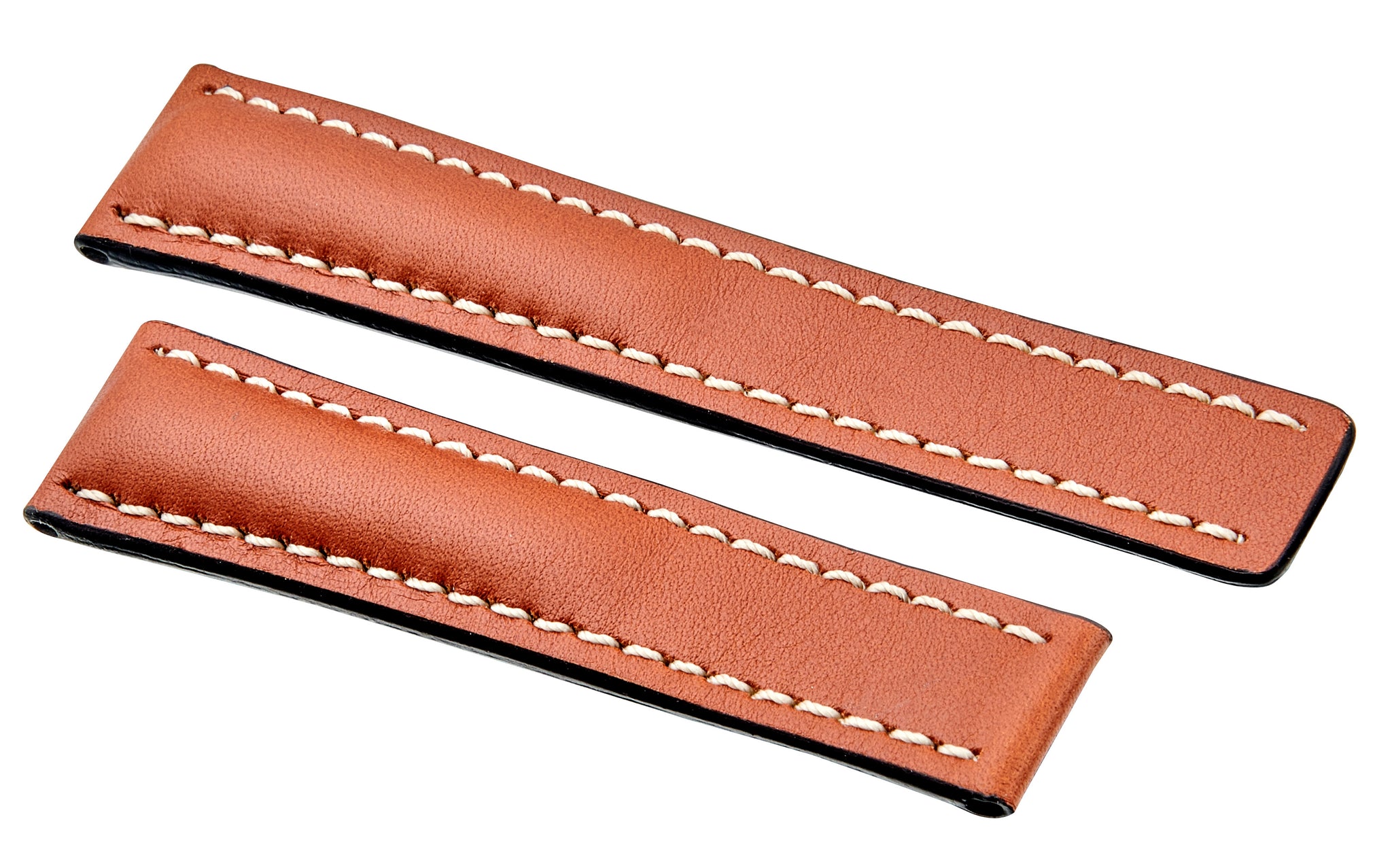 Horlogeband 22mm croco leer lichtbruin