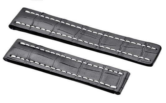 RIOS1931 AERO Fits BREITLING - Genuine Alligator Leather Watch Strap - Matte Finish R315