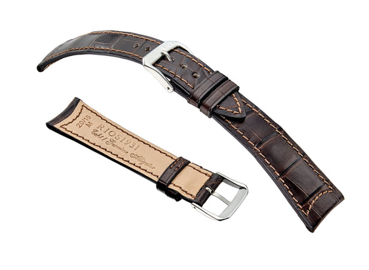 RIOS1931 SPITFIRE Fits JAGER LE COULTRE - Genuine Alligator Leather Watch Strap - R332