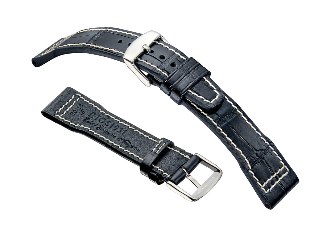 RIOS1931 HURRICANE Fits IWC - Genuine Alligator Leather Watch Strap - R386