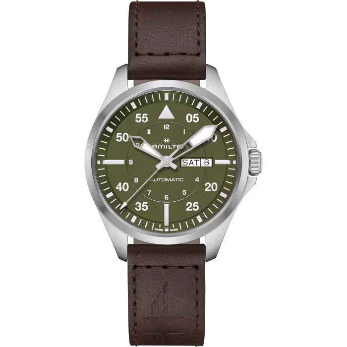 Hamilton Khaki Aviation Pilot Day Date Automatic H64635560 - Arnik Jew ...