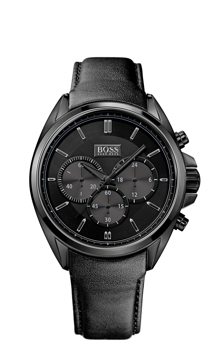 Hugo Boss 1513061 Chronograph Black Leather Strap Driver Watch - Arnik Jewellers