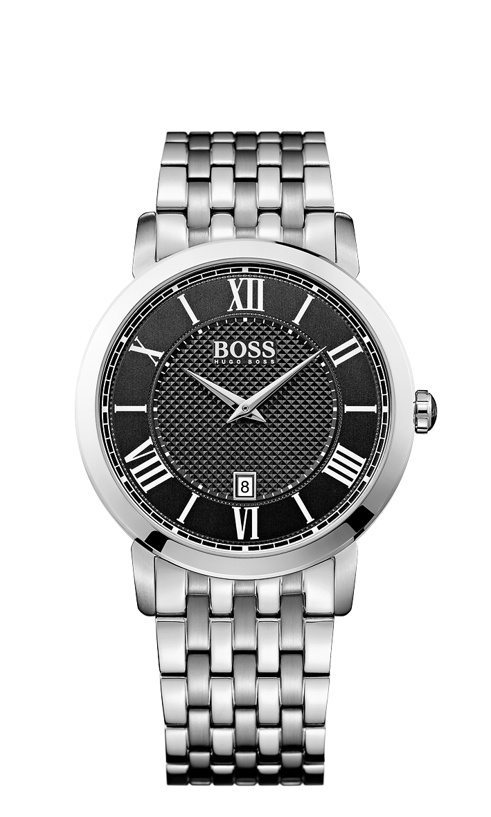 Hugo Boss 1513140 Men's Stainless Steel Black Dial Watch  - Arnik Jewellers