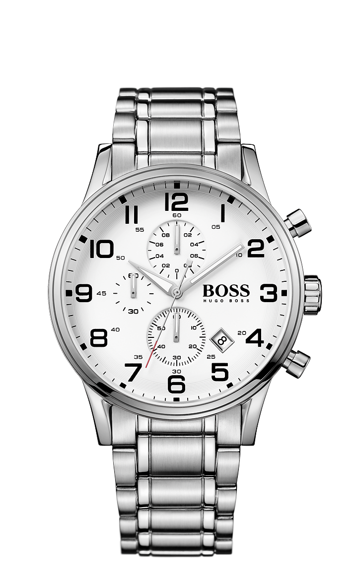 Hugo Boss 1513182 Men's Aeroliner Silver Stainless-Steel Quartz Watch - Arnik Jewellers