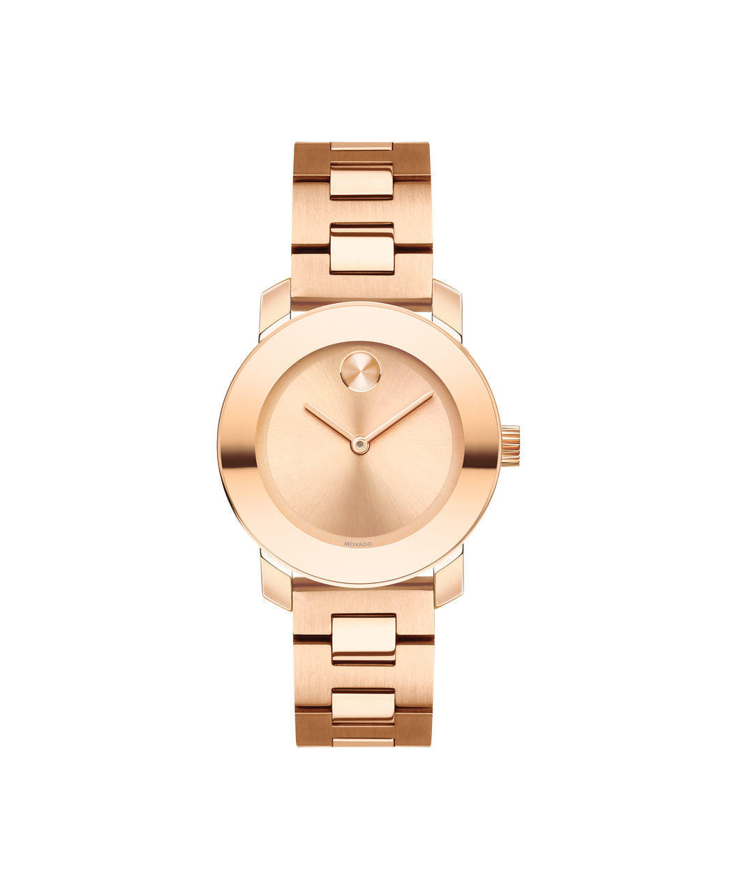 Smaller Mid-Size Movado BOLD Watch, 30 mm Rose Gold Ion-Plated Stainless Steel 3600435 - Arnik Jewellers