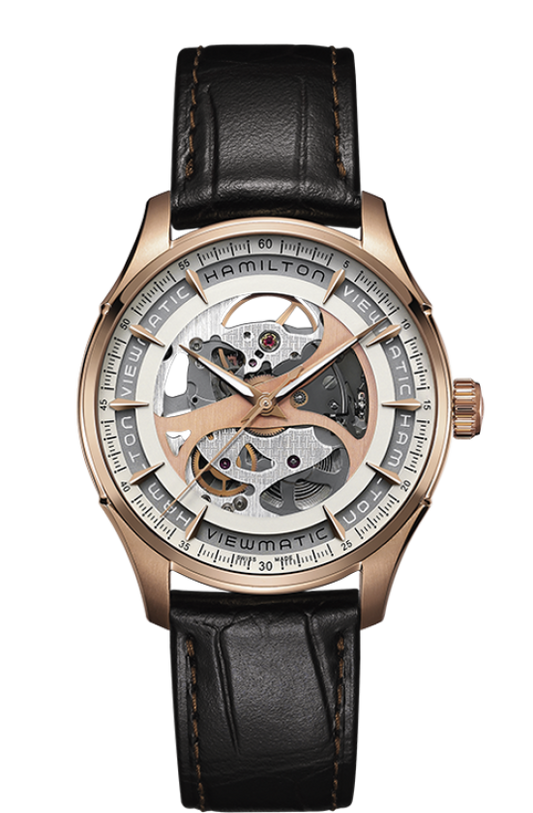 Hamilton JAZZMASTER VIEWMATIC SKELETON GENT AUTO 40mm H42545551 - Arnik Jewellers