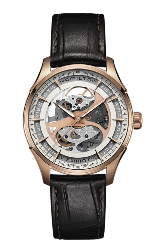 Hamilton JAZZMASTER VIEWMATIC SKELETON GENT AUTO 40mm H42545551 - Arnik Jewellers