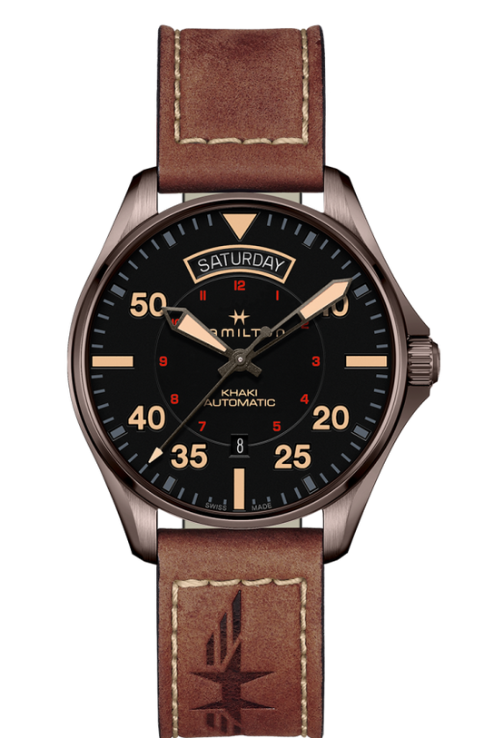 Hamilton KHAKI AVIATION DAY DATE AUTO 42mm H64605531 - Arnik Jewellers
