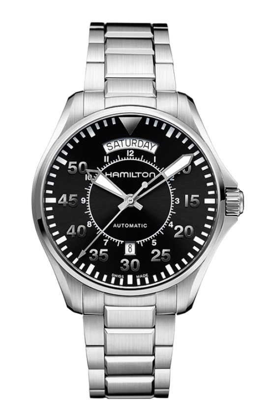 Hamilton KHAKI AVIATION PILOT DAY DATE AUTO 42mm H64615135 - Arnik Jewellers