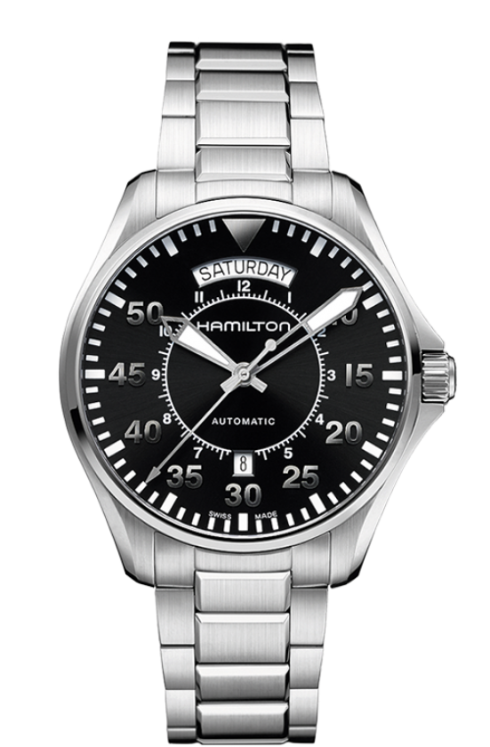 Hamilton KHAKI AVIATION PILOT DAY DATE AUTO 42mm H64615135 - Arnik Jewellers