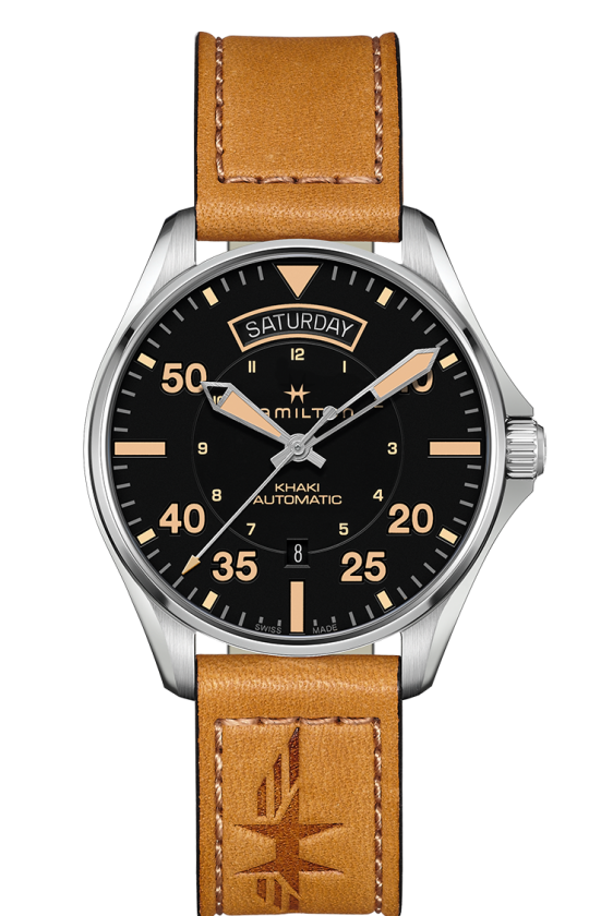 Hamilton KHAKI AVIATION DAY DATE AUTO 42mm H64645531 - Arnik Jewellers