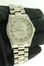 Load image into Gallery viewer, Rolex President Day Date Solid Platinum 18296 Diamond Dial, Bezel &amp; Lugs - Arnik Jewellers
