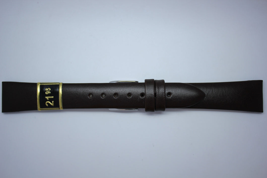 18mm Smooth Polished Leather - Brown